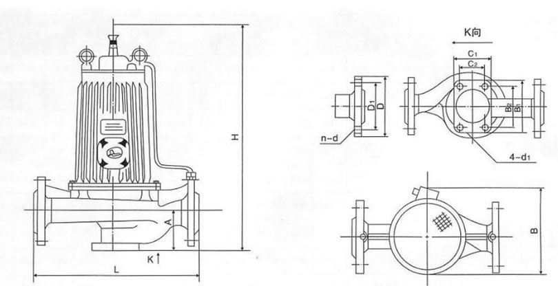 屏蔽式管道離心泵的安裝說明 屏蔽式管道離心泵的安裝說明